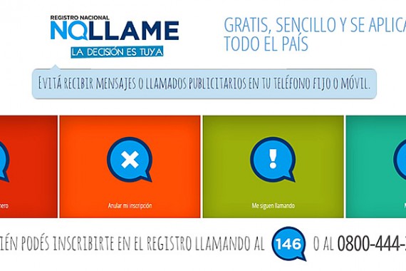 The website ´Don´t Call´ launched in Argentina. No more annoying phone calls!